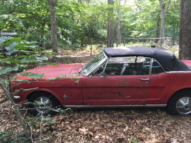 1965 Red Ford Mustang Convertible
