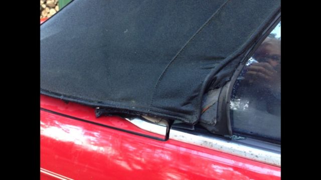 1989 Red BMW 3-Series Convertible