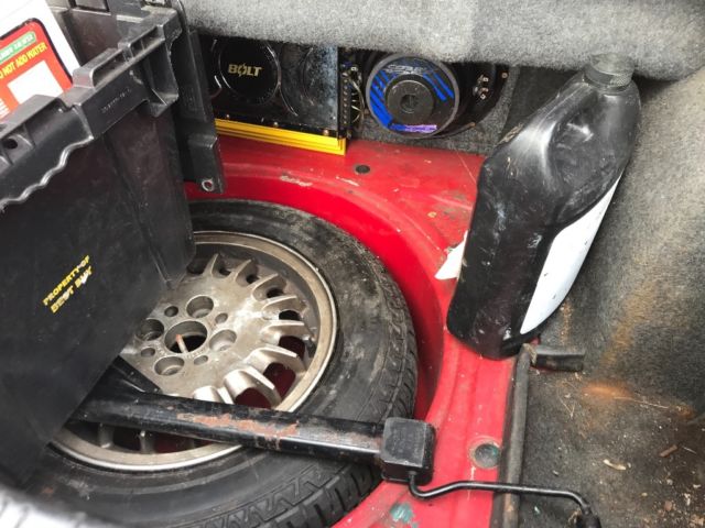 1989 Red BMW 3-Series Convertible