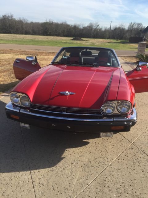1989 Red Jaguar XJS Convertible