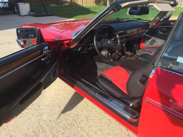 1989 Red Jaguar XJS Convertible