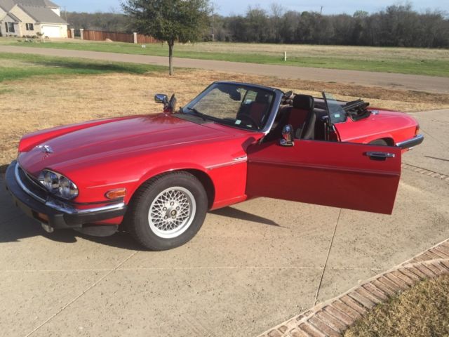 1989 Red Jaguar XJS Convertible