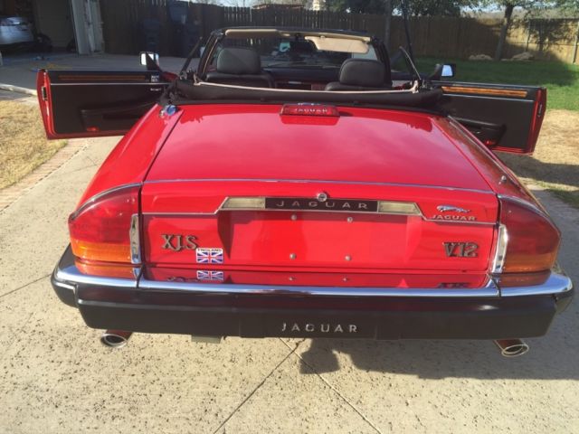 1989 Red Jaguar XJS Convertible