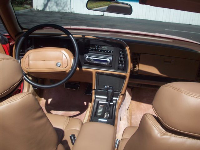 1990 Red Buick Reatta Convertible