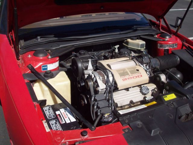 1990 Red Buick Reatta Convertible