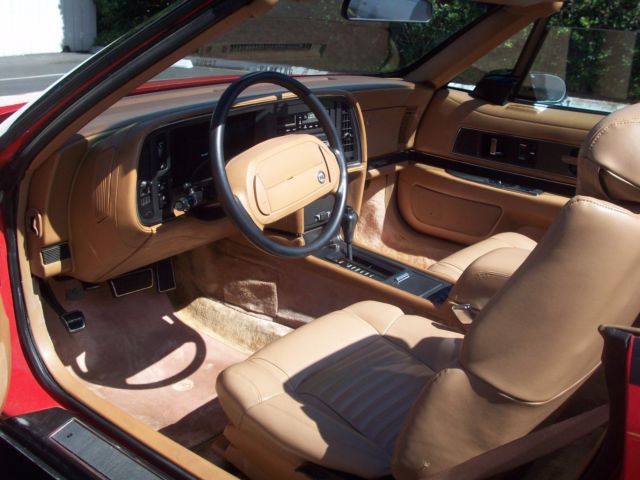 1990 Red Buick Reatta Convertible