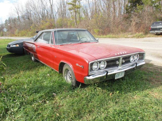 1966 Red Dodge Coronet Coupe