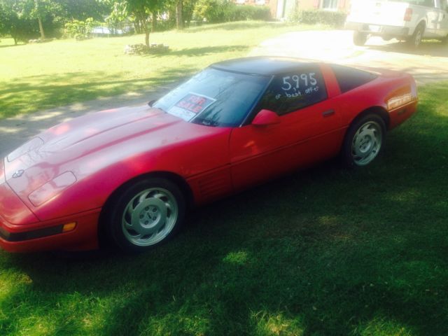 1991 Red Chevrolet Corvette Coupe