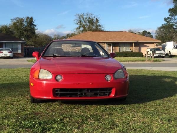 1994 Red Honda Del Sol Convertible