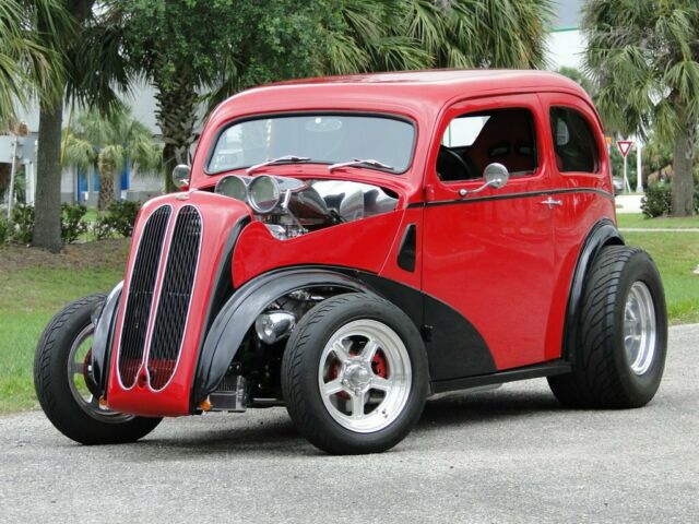 1954 Red Ford Anglia 2 Door