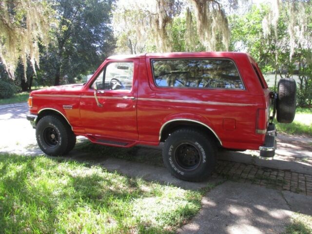 1988 Red Ford Bronco SUV