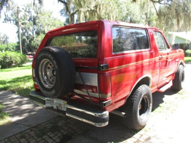 1988 Red Ford Bronco SUV