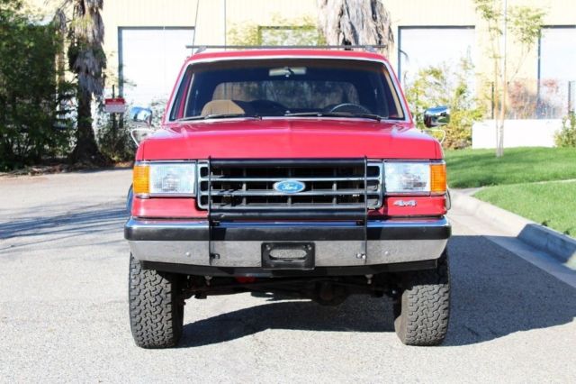 1989 Red Ford Bronco SUV