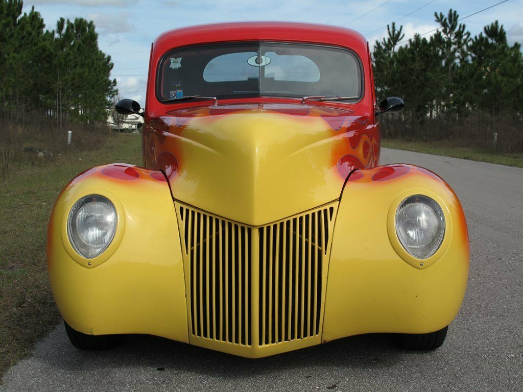 1939 Red Ford Coupe Custom
