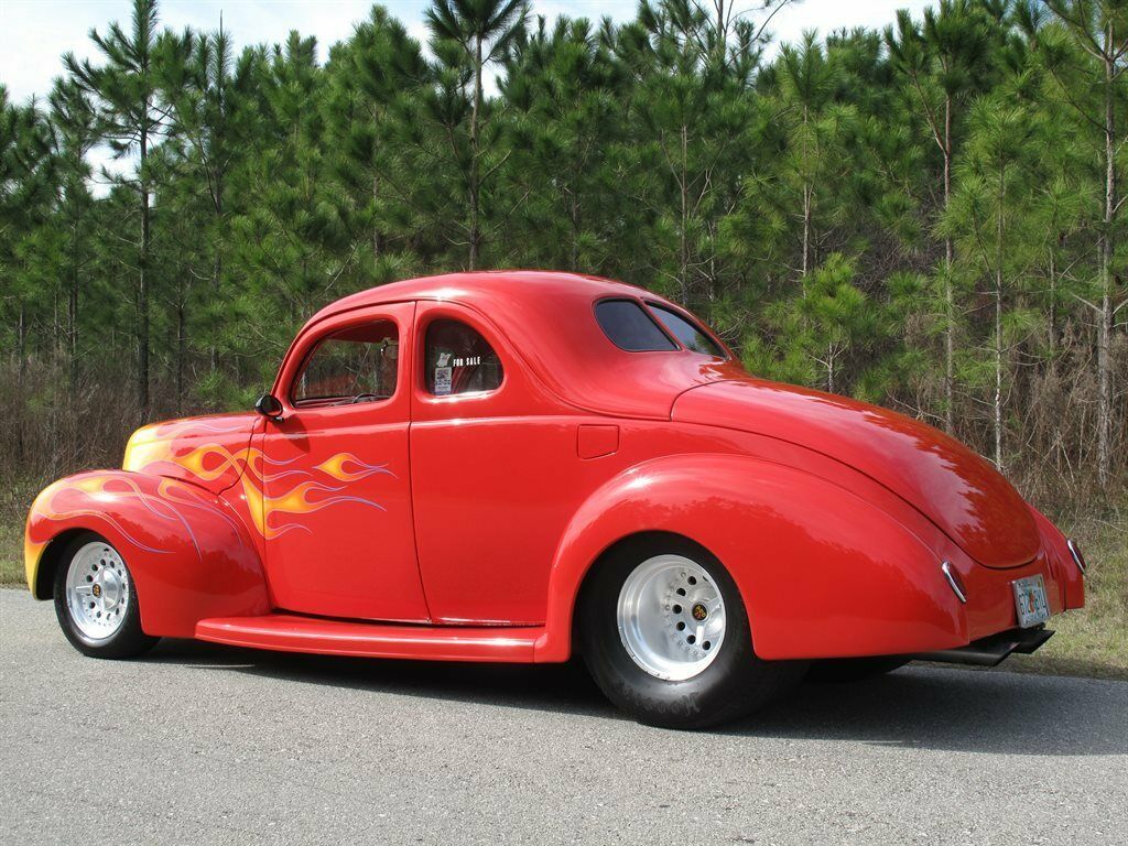 1939 Red Ford Coupe Custom
