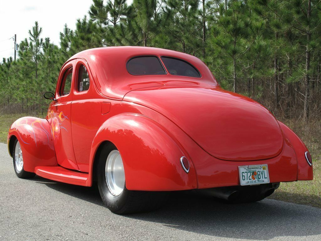 1939 Red Ford Coupe Custom