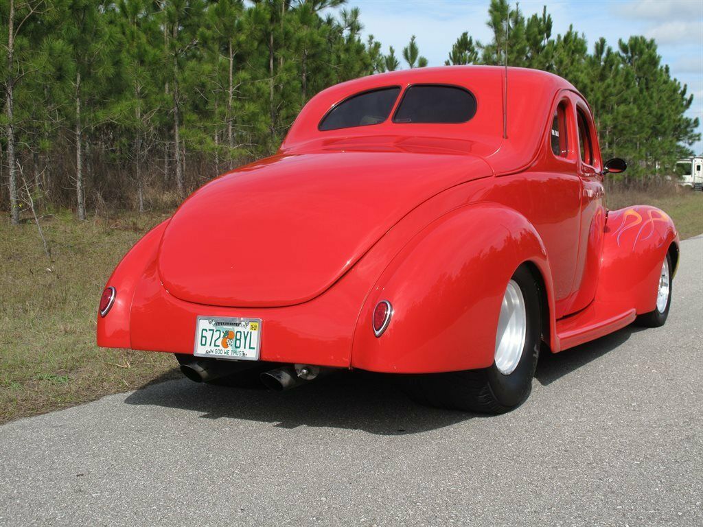 1939 Red Ford Coupe Custom