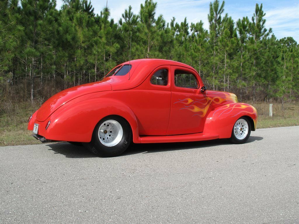 1939 Red Ford Coupe Custom