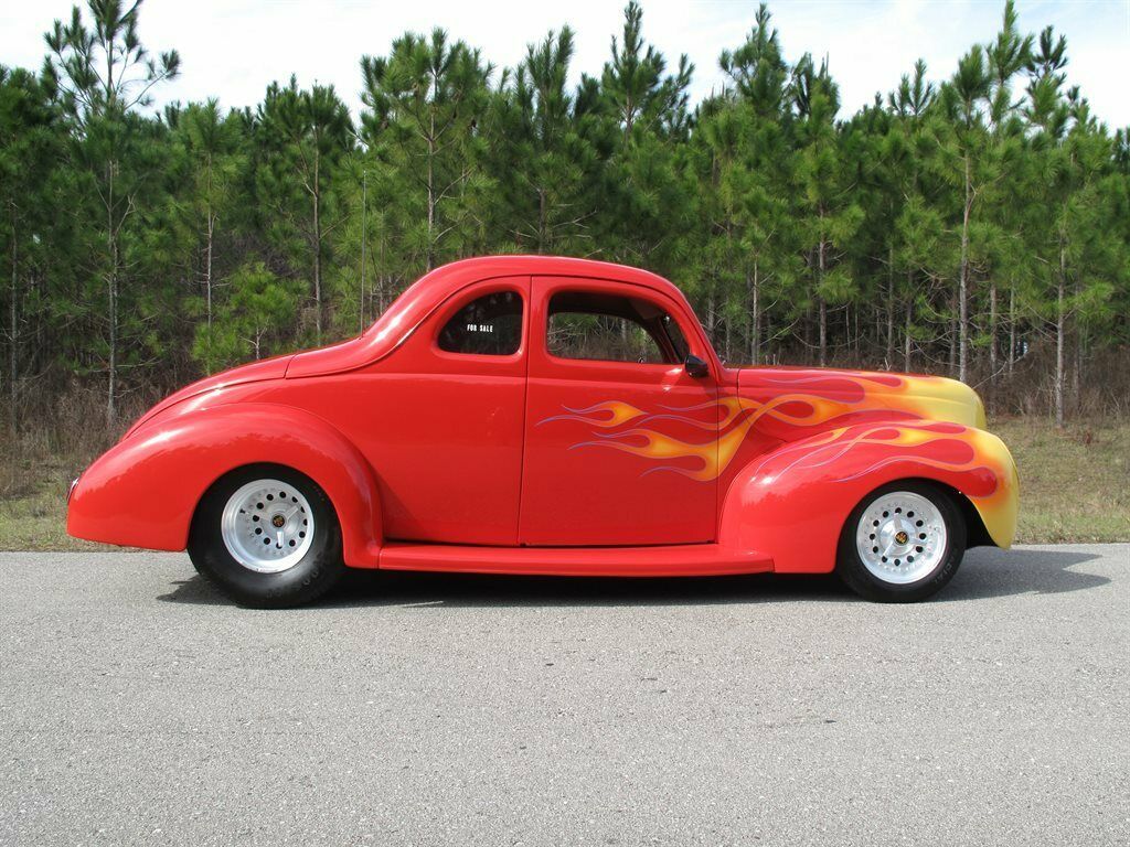 1939 Red Ford Coupe Custom