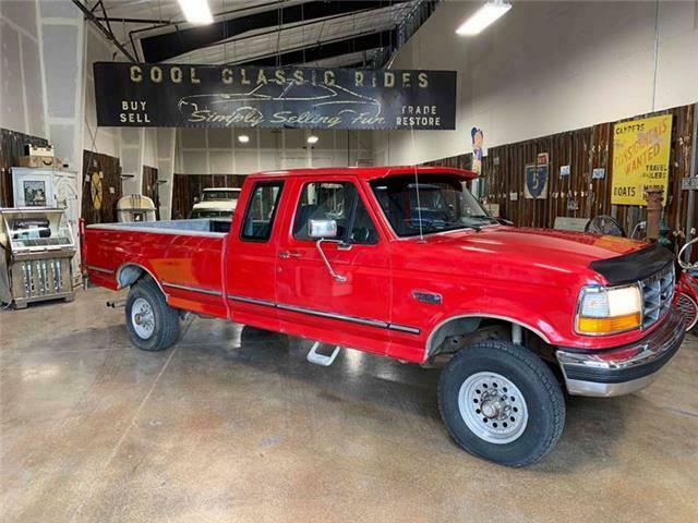 1993 Red Ford F-250 Pickup Truck
