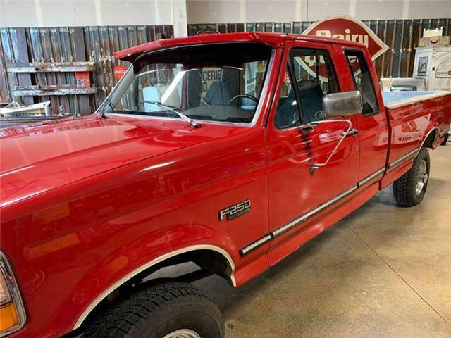 1993 Red Ford F-250 Pickup Truck