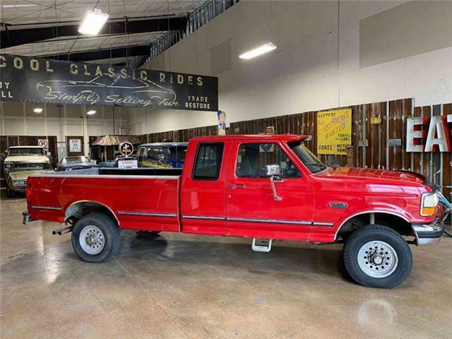 1993 Red Ford F-250 Pickup Truck