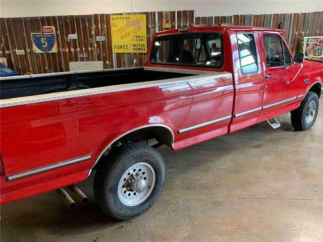 1993 Red Ford F-250 Pickup Truck