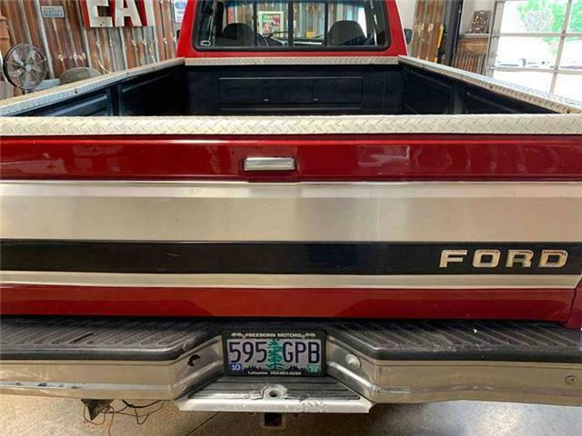 1993 Red Ford F-250 Pickup Truck