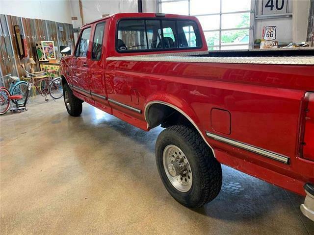 1993 Red Ford F-250 Pickup Truck