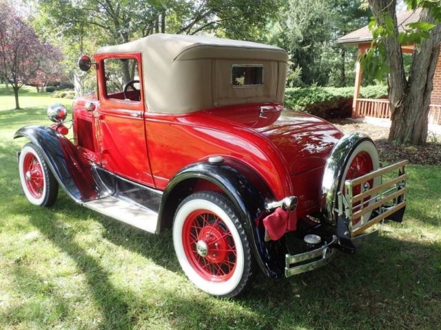 1930 Red Ford Hot Rod / Street Rod 2 Door Coupe