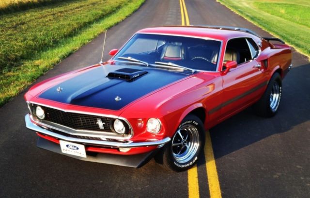 1969 Red Ford Mustang Coupe