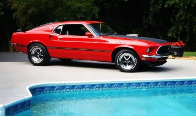 1969 Red Ford Mustang Coupe