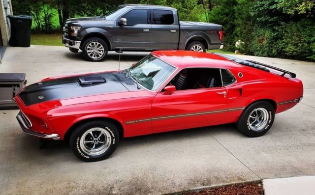 1969 Red Ford Mustang Coupe