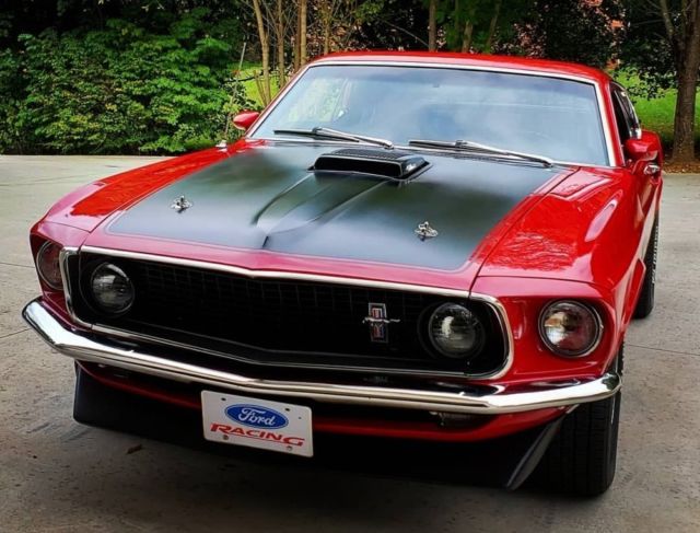 1969 Red Ford Mustang Coupe