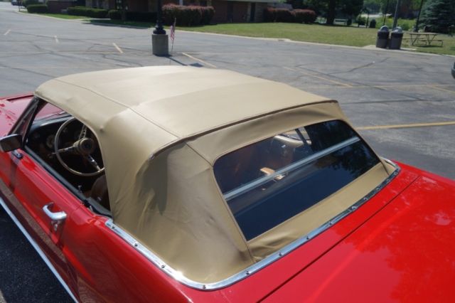 1967 Red Ford Mustang Convertible