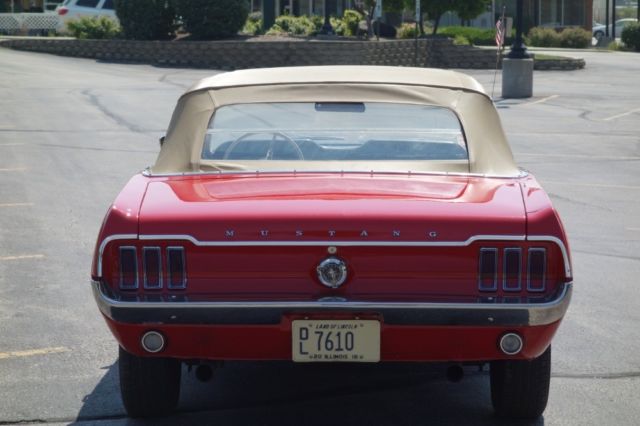 1967 Red Ford Mustang Convertible