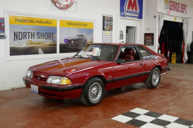 1989 Red Ford Mustang 2 Door