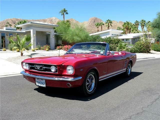 1966 Red Ford Mustang Convertible