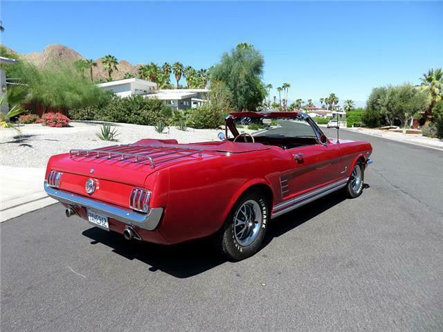 1966 Red Ford Mustang Convertible
