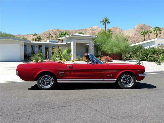 1966 Red Ford Mustang Convertible