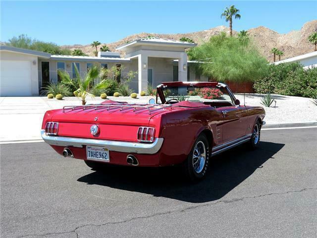 1966 Red Ford Mustang Convertible