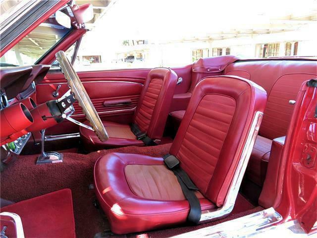 1966 Red Ford Mustang Convertible