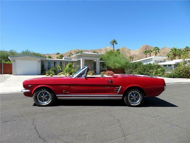 1966 Red Ford Mustang Convertible