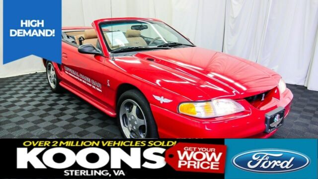1994 Red Ford Mustang Convertible