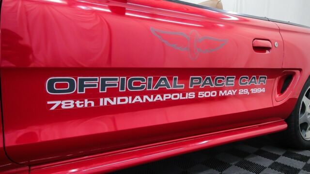 1994 Red Ford Mustang Convertible