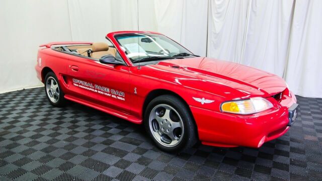 1994 Red Ford Mustang Convertible