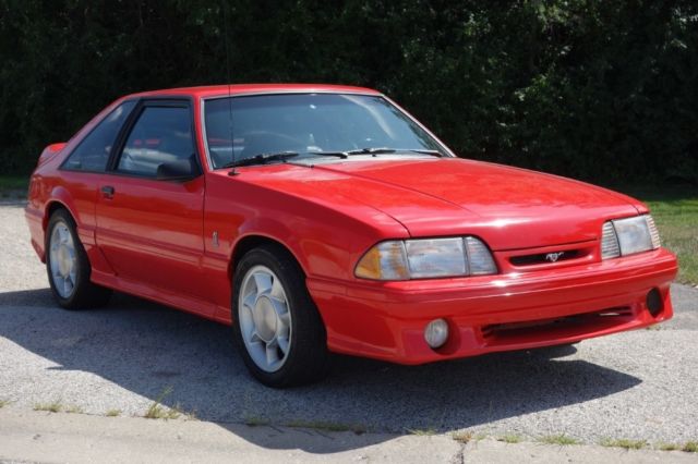 1993 Red Ford Mustang Coupe