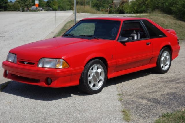 1993 Red Ford Mustang Coupe