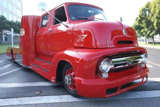 1953 Red Ford Pickup --
