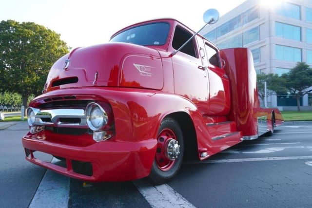 1953 Red Ford Pickup --